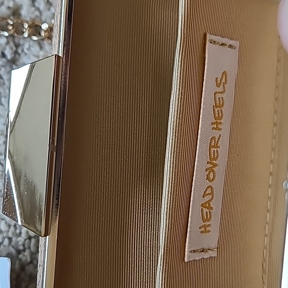 ๐Host Pick๐ Dune London Nude Reptile Print Box Clutch with strap - Picture 6 of 15